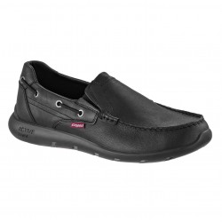 Grisport Ανδρικό ανατομικό δερμάτινο παπούτσι casual 43914 μαύρο