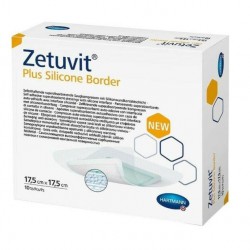 Hartmann Zetuvit Plus Silicone Border Επιθέματα Κατακλίσεων 17.5x17.5 cm 1 τεμάχιo