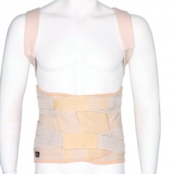 Medical Brace Νάρθηκας TAYLOR Ραχεο-Οσφυϊκός Υφασμάτινος MB.5301 μπεζ