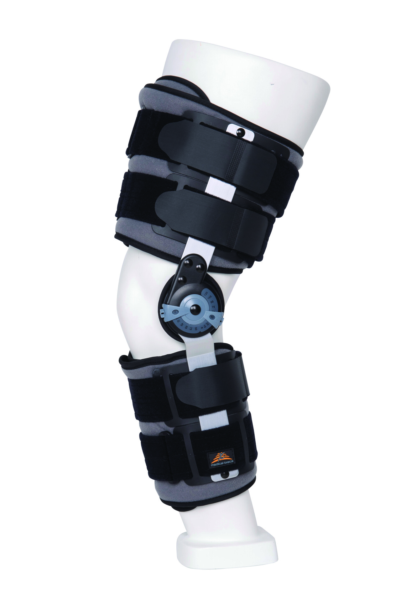 Medical Brace Νάρθηκας μηροκνημικός λειτουργικός με γωνιόμετρο PREMIUM SHORT FULL – FOAM 40 cm MB.9001 one size